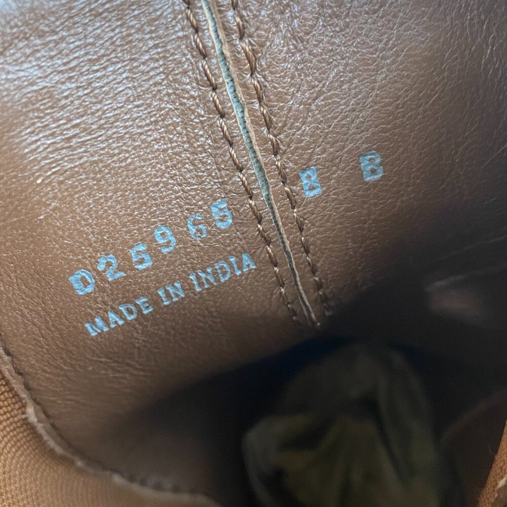 Cole Haan Brown Leather Boots Women’s Size 8 B Waterproof Heel Slip on - Picture 4 of 13
